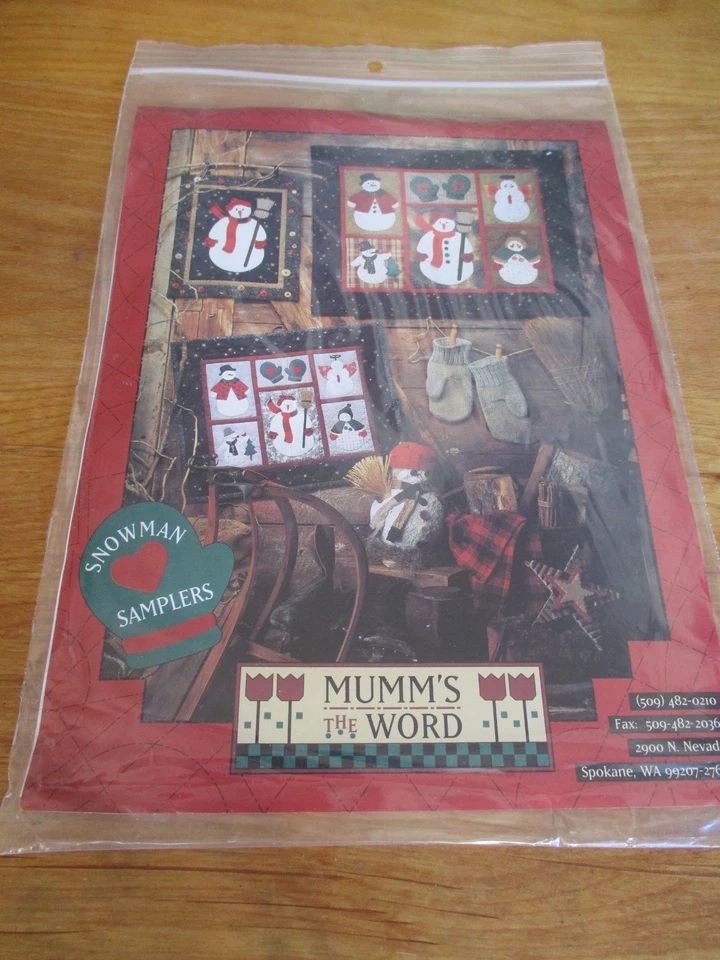 Mumm's The Word muñeco de nieve patrón de muestras por Debbie Mumm 1994 nuevo de stock Foto 1 de 1