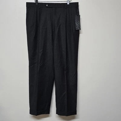 Vestido Enzo Mantovani Lana Cachemira Para Hombres 36/30 (28) Gris Pantalones Plisados Puños Nuevo con Etiquetas Foto 1 de 4