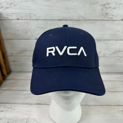 RVCA мужской Hookie бейсболки шляпа бейсбольная кепка регулируемый один размер темно-синий - новый - Изображение 1 из 4