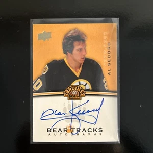 2023-24 UPPER DECK BRUINS CENTENNIAL BEAR TRACKS AUTO. AL SECORD #BT-AS - Picture 1 of 2