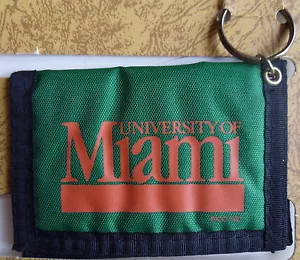 University of Miami ID Card Case Keyring  Wallet NCAA Licensed College - Picture 1 of 3
