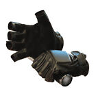 Gloves Men's IN Leather And Guards Fostex Half Fingers Size XL Motorcycle Harley