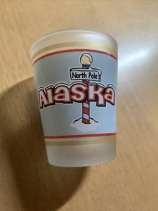 Vintage SHOT GLASS ~ North Pole, ALASKA - Picture 1 of 3
