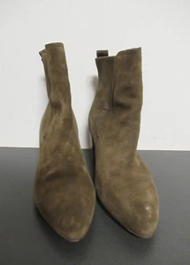1/12 Bullboxer DamenStiefelette oilv Gr.38 Velourleder Absatz 7cm Stretcheinsatz - Bild 1 von 5