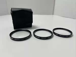 Tiffen 55mm Close Up Lens Set +1, +2, +4 for Nikon, Canon, Sony, Fuji, Pentax - Picture 1 of 2