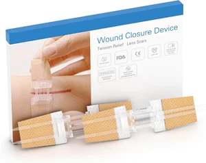 Zip Stitch Wound Closure Kit, Butterfly Bandages,Quick Clot for Easy Use, Sur... - Picture 1 of 12