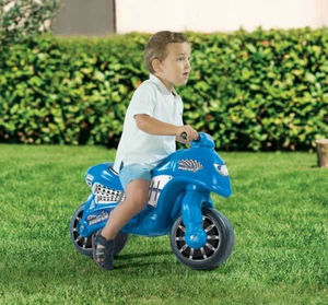 My Frist Dolu Motor Bike Children's Kids Push Along Walking Outdoor Balance Blue - Picture 1 of 3