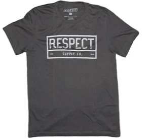 New Respect Supply Co. Trade 3001M Gray Mens S/S T Shirt RRES-50 - Picture 1 of 3