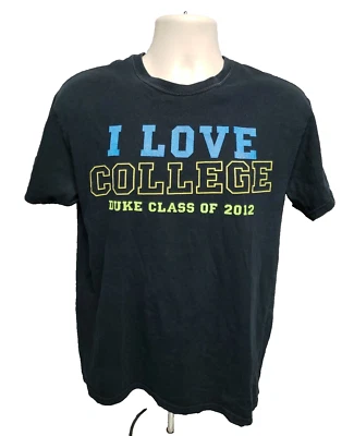 I Love College Duke Class of 2012 Adult Medium Black TShirt - Image 1 of 4