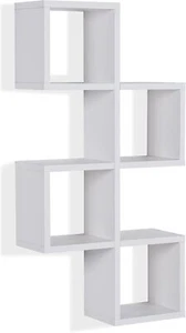 Danya B. Cubby Chessboard Wall Shelf - Horizontal or Vertical (White) - Picture 1 of 2