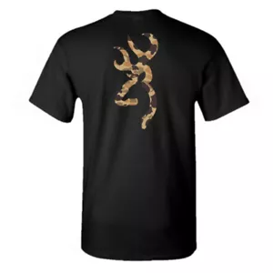 Browning Duck Camo Tee- Black - Picture 1 of 2