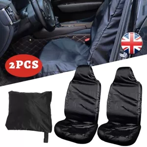 Goodyear 2 X Car Front Seat Covers Durable Water Resistant Protector Dirt Van * - Picture 1 of 9