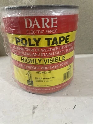DARE PRODUCTS 2346 1312' 1/2" Orange And White Poly Tape New Old Stock - Image 1 of 4