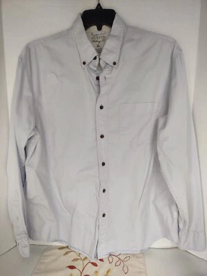 Austin Clothing Co Men's Camp Shirt Size XL blue Work Long Sleeve button down - Image 1 of 4
