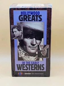 SEALED Hollywood Greats in the Early Westerns VHS 1997 3 Tape box Set - Picture 1 of 2