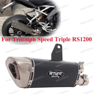 Slip On For Triumph Speed Triple RS1200 1200RR 21-24 Motorcycle Exhaust Muffler - Picture 1 of 5