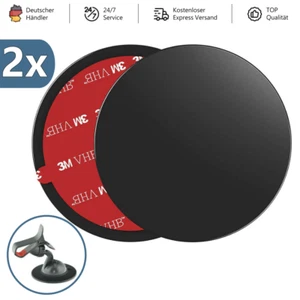 2x Adapterplatte für Armaturenbrett, Klebeadapter für Navi Saugnapf Befestigung - Bild 1 von 4