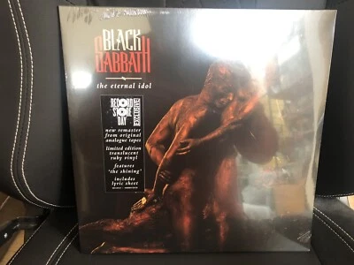 RECORD STORE DAY 2025 BLACK SABBATH THE ETERNAL IDOL TRANSLUCENT RUBY RED VINYL - Image 1 of 3