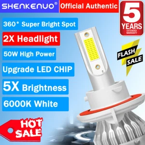 H13 LED Bulb Headlights 6000K For POLARIS Ranger RZR 570S 800S 900S 1000XP Light - Picture 1 of 13
