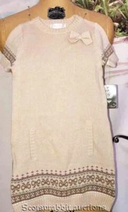 NEU Jillian's Closet hellbraunes STRICKKLEID kleine Mädchen 4T besser als Pix Show - Bild 1 von 4