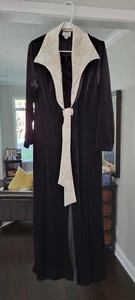VTG Robe Raza elegant Black ,Glamorous Perfect Gorgeous, inside zipper,2 layers - Picture 1 of 6