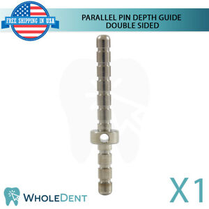 Surgical Parallel Pin Depth Gauge Double Sided Dental Implant Tool Instrument