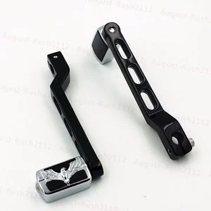 Heel Toe Gear Shift Lever W/ Eagle Peg For Harley Electra FLST FLHT FL - Picture 1 of 8