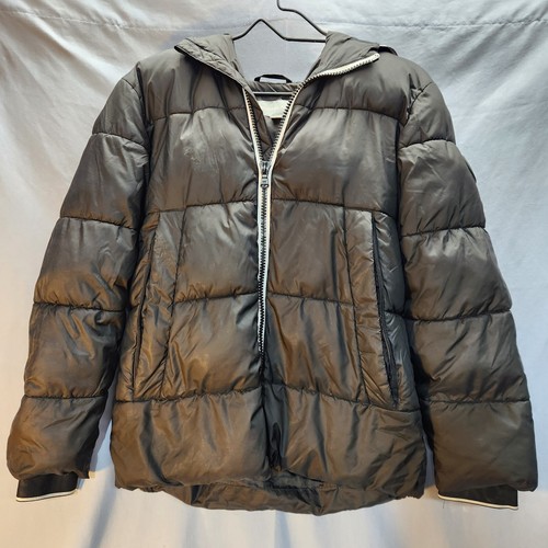 Giacca cappotto imbottito Michael Kors nero con cappuccio Gioventù 14 16 