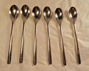 WMF CROMARGAN - 6 piezas - ¿Patrón largo de "cucharas de té heladas"??? Acero inoxidable - 9"-CHINA - Imagen 1 de 15