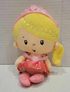 Fisher Price PRINCESS Doll Blonde Hair Wearing Crown w/ Rattle Sounds Baby Plush - Picture 1 of 4