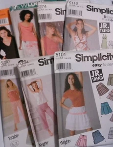 Sewing Patterns Women Sizes 3 thru 22 YOU CHOOSE McCalls Simplicity New Look - Picture 1 of 20