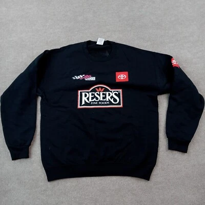 Толстовка мужская Resers большая черная с длинным рукавом Joe Gibbs гоночная Toyota с круглым вырезом - Изображение 1 из 4