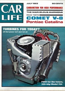 1963 Mercury Comet, 1963 Pontiac Catalina tested in vintage Car Life Magazine - Imagen 1 de 2