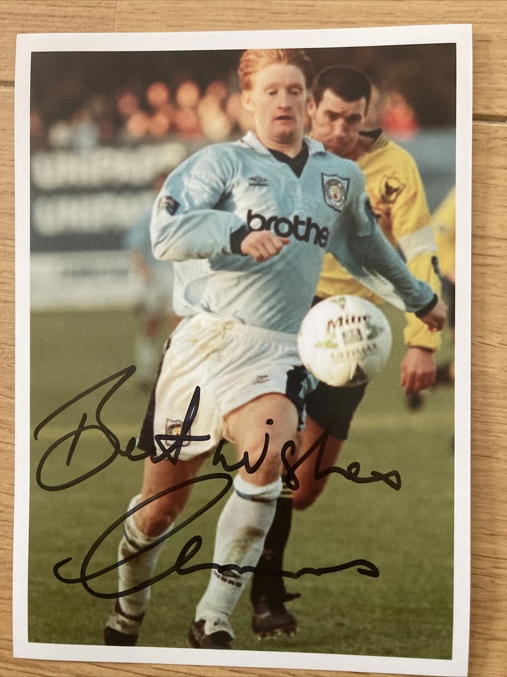 Steve Lomas Manchester City Genuine Hand Signed 7x5 bordered photo Autograph - Image 1 of 1
