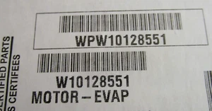 MOTOR VENTILADOR EVAPORADOR REFRIGERADOR WHIRLPOOL - WPW10128551 - NUEVO (caja abierta) probado - Imagen 1 de 11
