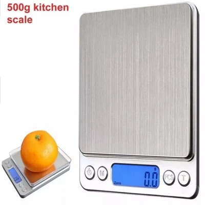 0.03g 500g Digital LCD Weighing Kitchen Scale Pocket Grams Electronic Food UK - Image 1 of 4
