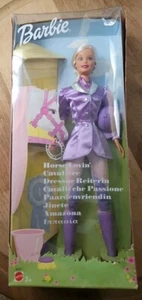 RARE Mattel HORSE LOVIN BARBIE #B1317 New English Rider Purple In Box - Picture 1 of 6