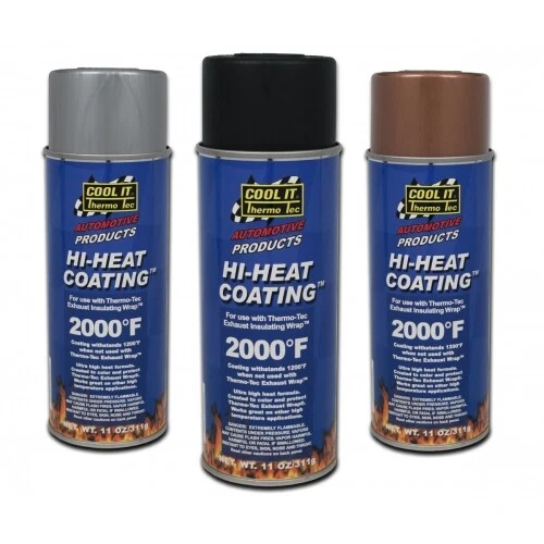 For Hi Heat Wrap Spray Coating 11oz Black Thermo Tec - Image 1 of 1