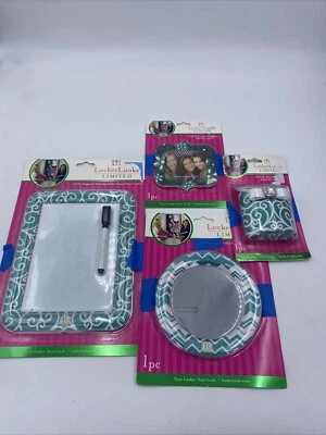 LOCKER LOOKZ PLATA BRILLO PAQUETE MAGNÉTICO TABLERO DE BORRADO EN SECO, ESPEJO, CONTENEDOR, MARCO  Foto 1 de 4