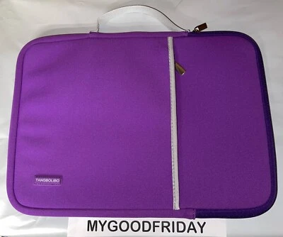 14英寸笔记本电脑保护套防水耐用电脑包笔记本,紫色 — 第 1/4 张图片