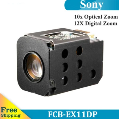 SONY FCB-EX11DP 1080P PAL 10x Optical Zoom CCTV Block Aerial Camera Movement - Image 1 of 4