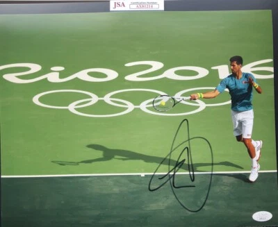 Foto autografiada firmada por Novak Djokovic 11x14 superestrella del tenis certificado de autenticidad JSA #AX81214 Foto 1 de 3