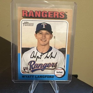 2024 Topps Heritage High Number - Wyatt Langford #581 (RC) - Picture 1 of 2
