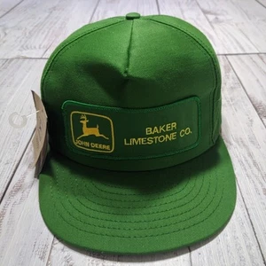 John Deere Baker Limestone Vintage Patch USA Made Trucker Mütze Kappe verstellbar - Bild 1 von 9