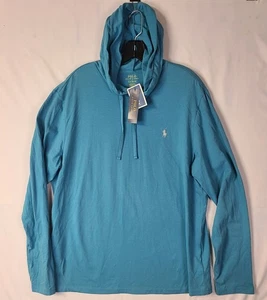 Polo Ralph Lauren Sudadera con Capucha Azul Ligera Talla Grande. Nuevo con etiquetas - Imagen 1 de 7