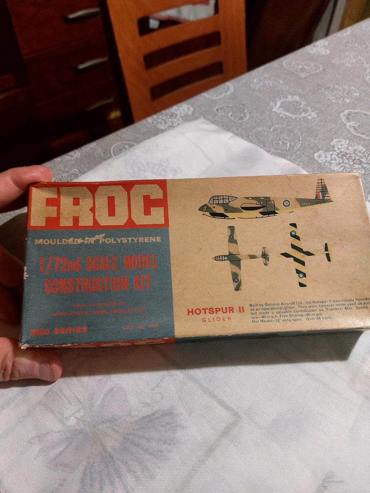 FROG AEREO MODELLINO Hotspur II Glider 1:72 Scale Red Series 1963 - Immagine 1 di 4