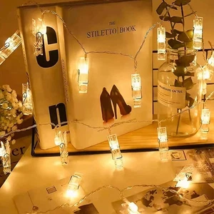 3m LED String Lights Photo Clips Holder Fairy Garland Lamps For Christmas Decor - Picture 1 of 9