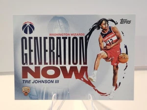 2025-26 Topps Basketball Tre Johnson III Rookie Generation Now #GN-6 RC Wizards - Bild 1 von 2