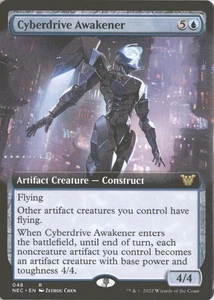 MTG Cyberdrive Awakener (048) *Non-Foil* Extended Art Kamigawa: Neon Dynasty NM - Picture 1 of 2