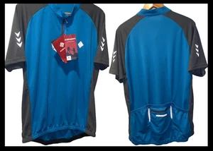 KORAMAN Maglia Ciclismo Uomo Riflettente Manica Corta XL Blu Asciugatura Rapida Cerniera - Foto 1 di 21